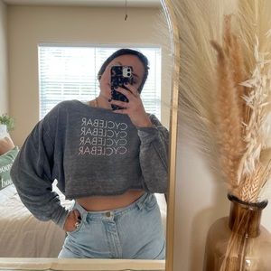 Free People Movement CycleBar Cropped Sweatshirt